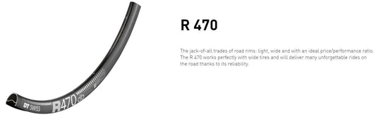 DT RIM R470 DB 32h black 700c
