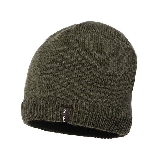 Headwear, Beanie solo OLIVE GREEN, Large / XL, DEXSHELL, 3 layer construction, middle layer waterproof membrane, Waterproof, Windproof