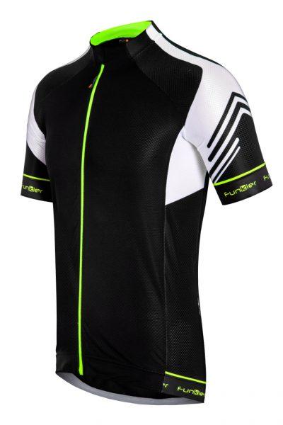 CLEARANCE - Jersey, MENS, FUNKIER SORRENTO/Black short sleeve, full zip ,MEDIUM