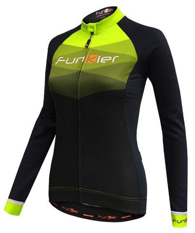 CLEARANCE - Jersey, WOMENS, FUNKIER, Winter-weight, Long Sleeve,BLACK, M, SPOLETO