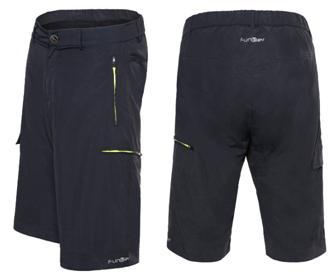 Mens Baggy Shorts FUNKIER , POLICORO / Black, SMALL, mesh lining inc chamois