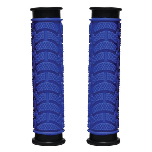 GRIPS - Dual Density MTB Grips, Clossed End. 130mm BLUE - Oxford Product
