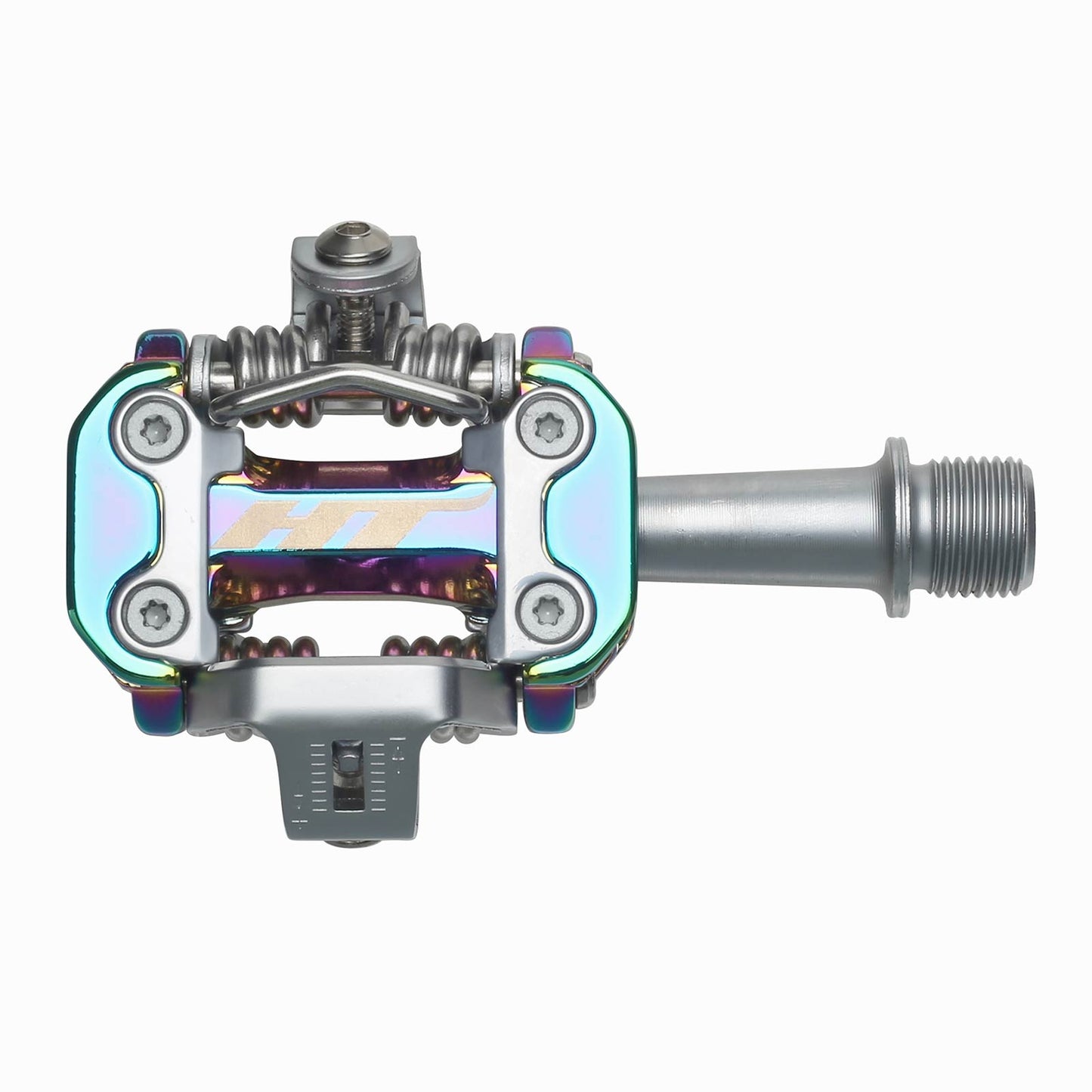 HT M2 Pedals (Alloy / CNC CRMO) - Oil Slick