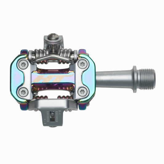HT M2 Pedals (Alloy / CNC CRMO) - Oil Slick