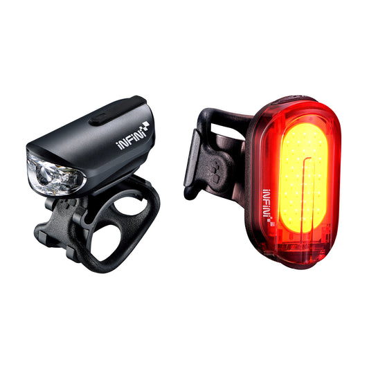 Infini Olley Front & Rear Lightset 100 / 50 Lumens