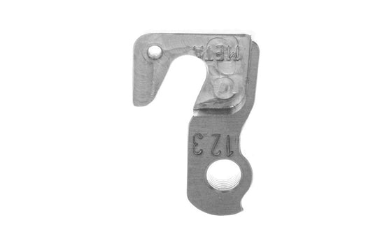 META CNC DERAILLEUR HANGER - Model 123, Material 6061 T651 Aviation Aluminium, CNC Machined, Silver, MERIDA