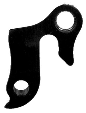 META CNC DERAILLEUR HANGER - BLACK anodised, Model 12, Material 6061 T651 Aviation Aluminium, CNC Machined, Merida, Fuji, Schwinn, Jamis , etc