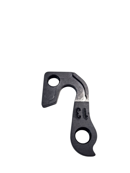 META CNC DERAILLEUR HANGER  - BLACKanodised,  Model 13, Material 6061 T651 Aviation Aluminium, CNC Machined, STELS, GT, etc