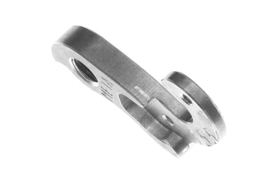 META CNC DERAILLEUR HANGER - Model 155, Material 6061 T651 Aviation Aluminium, CNC Machined, Silver, Bianchi