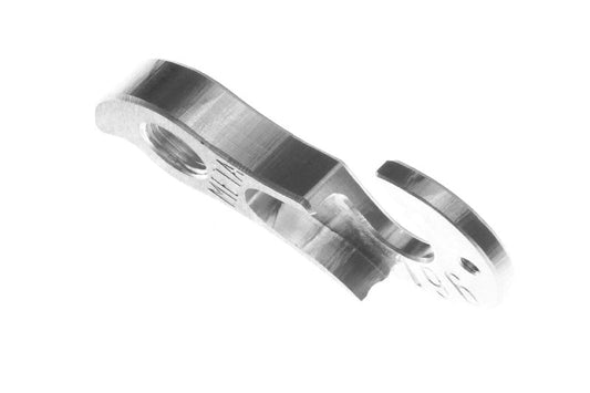 META CNC DERAILLEUR HANGER - Model 196, Material 6061 T651 Aviation Aluminium, CNC Machined, Silver, De Rosa, Colnago
