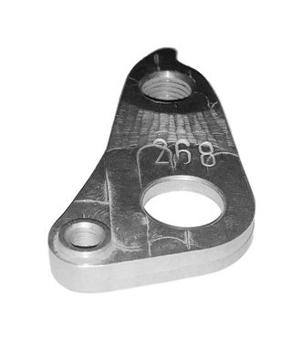 META CNC DERAILLEUR HANGER - Model 268, Material 6061 T651 Aviation Aluminium, CNC Machined, Silver