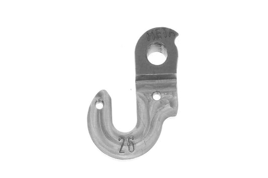 META CNC DERAILLEUR HANGER - Model 26, Material 6061 T651 Aviation Aluminium, CNC Machined, Silver, GHOST, KONA, KHS, MARIN, ORANGE, MERIDA, HARO, CANYON