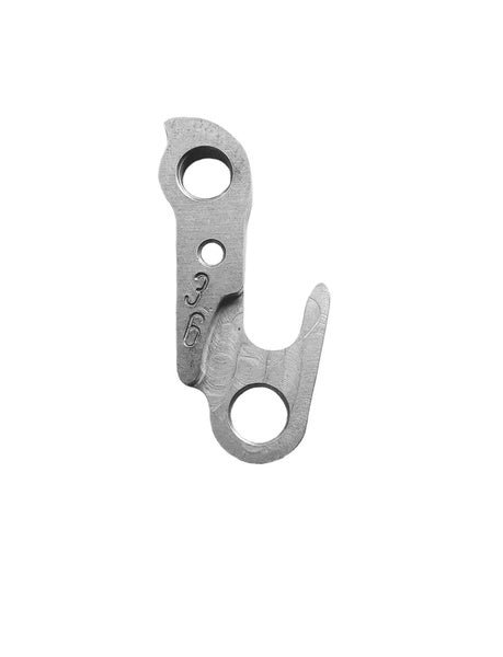 META CNC DERAILLEUR HANGER  - Model 36, Material 6061 T651 Aviation Aluminium, CNC Machined, Silver, Avanti, GT, Jamis, Raleigh etc