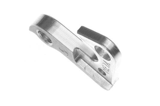 META CNC DERAILLEUR HANGER - Model 5, Material 6061 T651 Aviation Aluminium, CNC Machined, Silver, Mongoose, Haro, Azonic, Diamondback, Iron-Horse, KHS, FOCUS, Motobecane, Sette