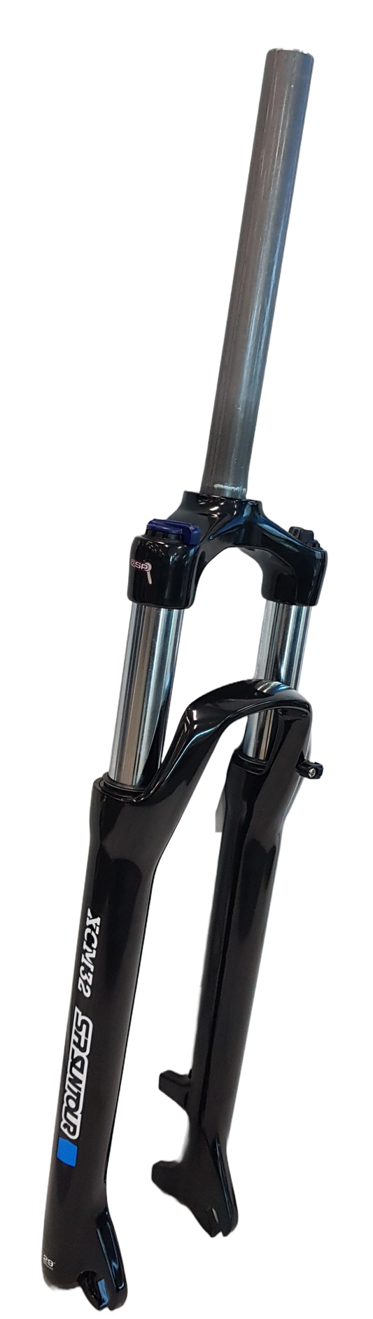 SUSPENSION FORK 29, Threadless, XCM 32mm Stanchions. Hydraulic Lock-Out. Alloy Lowers. CroMo Steerer. 1 1/8. 9mm Drop Outs. Disc ONLY. 100mm Travel, Gloss BLACK YS728 (47mm Offset)