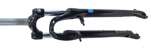 SUSPENSION FORK  700c, Threadless,  SR SUNTOUR, travel 63mm, for axle 9mm, coil spring,  alloy crown, w/pivot only for  V brake, stem: 1 1/8, BLACK (Steerer length 255mm)