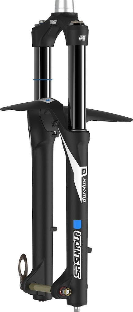 NEW DUROLUX EVO X (E-Bike) 36 Boost EQ RC+ CARTRIDGE SEMI OPEN BATH 29er Boost 15x110mm 150mm travel matte black comes with mudguard