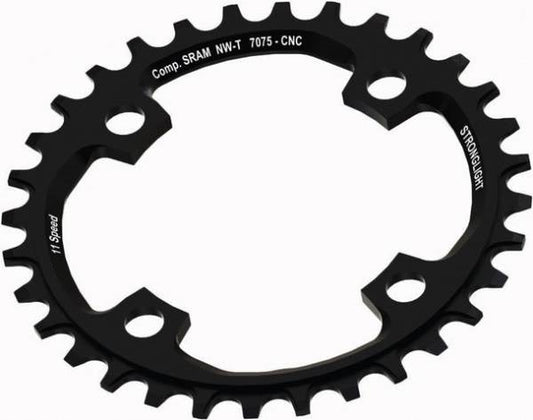 CHAINRING "STRONGLIGHT" SRAM XO1 104 4B 34T - BLACK CONVERSION 2x1 (Compatible with Chainring Bolt SL350134)