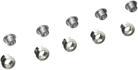 Chainring Bolt Kits, STRONGROAD SCREW FOR DOUBLE (5 ARMS) STEEL SILVER