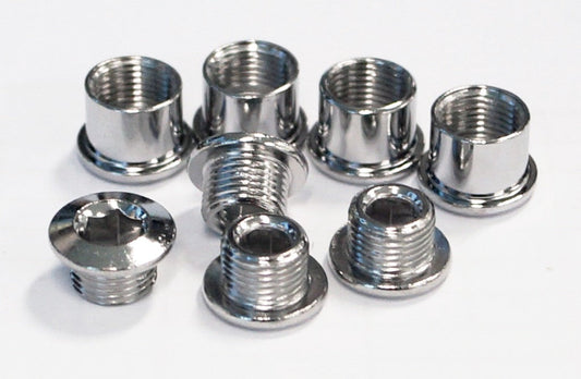 Chainring Bolt Kits, MTB SCREW FOR DOUBLE (4 ARMS)STEELSILVER