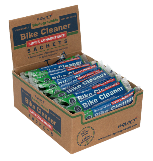 Squirt Bike Cleaner Super Concentrate - Bulk pack - 50 x 30ml sachets in Counter Display Box