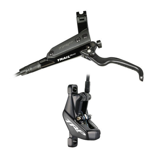 TRP TRAIL EVO  Hydro Disc Brake Set. Rear Only - Gloss Black. 5mm Hose version hydraulic 4-piston HD-M843 Rear (Uses 2.3mm Rotor Only - Rotor not included)