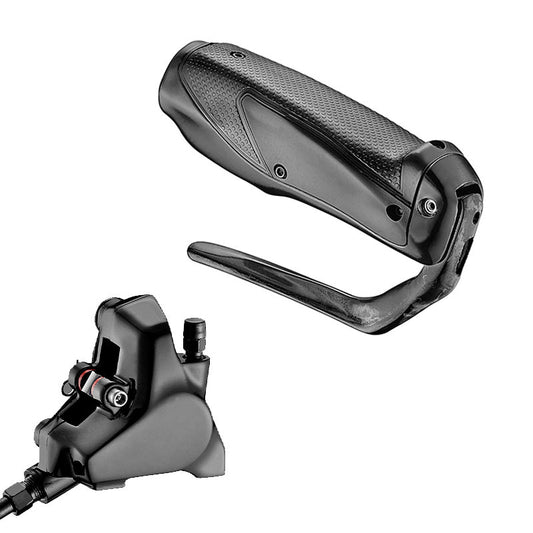 TRP TT Hydraulic Brake - LEVER & CALIPER SET - Caliper and Left Hand Lever for handlebar dia between 24 - 25mm: HD-T912 - (1900mm Hose)