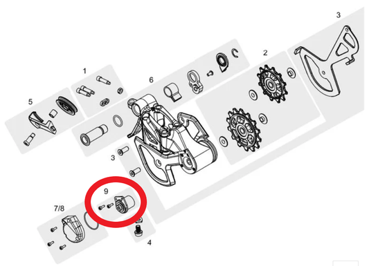 TRP Clutch replacement kit for RD-M9050/9070