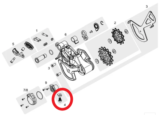 TRP Cable anchor kit(1pc),for RD-M9050/M9070