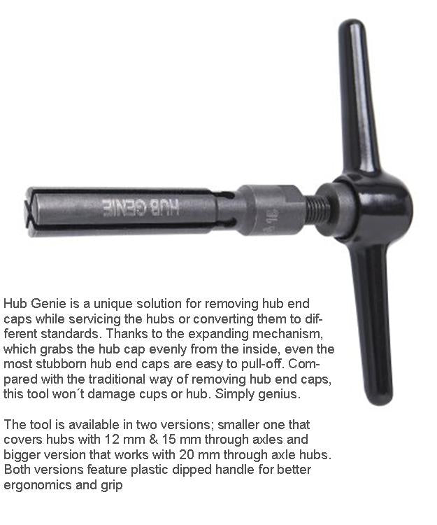 Unior  Hub Genie  - 1758/4, : 627272 (12 & 15mm hubs)  Professional Bicycle tool, quality guaranteed