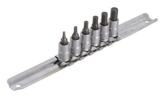 Unior Hex driver socket set with HX profile 1/4" on rail (2.5, 3, 4, 5, 6, 7mm) 629697 Professional Bicycle Tool, quality guaranteed