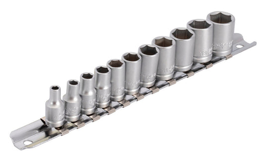 Unior Socket set 1/4" on rail (4, 5, 6, 7, 8, 9, 10, 11, 12, 13, 14mm) 629699  Professional Bicycle Tool, quality guaranteed